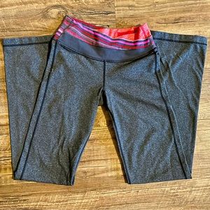 Lululemon high rise flared Astro pants.